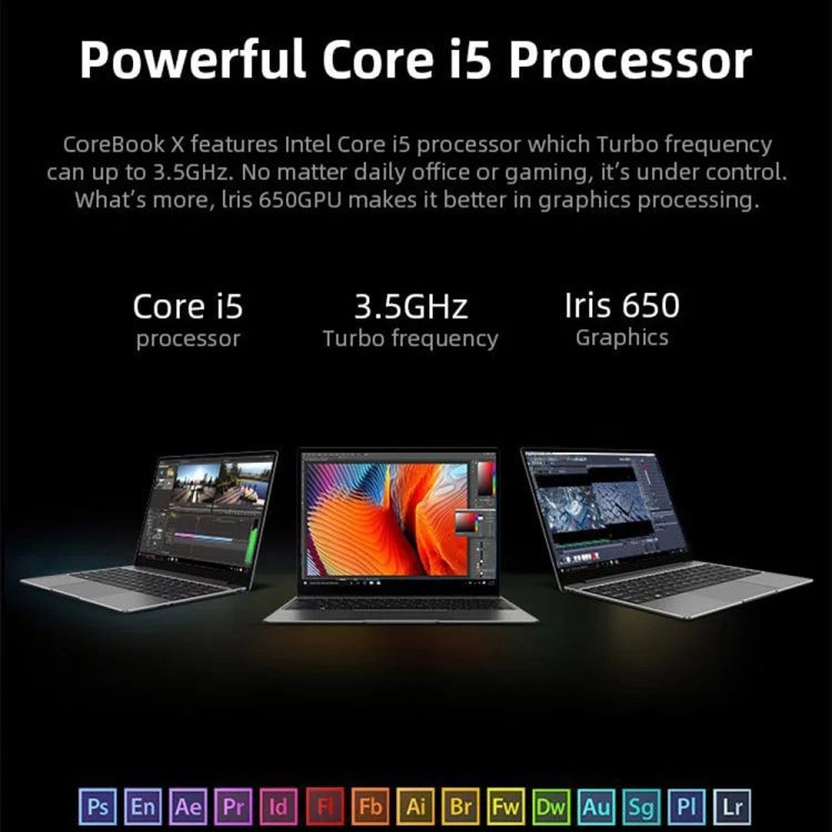 윈도우 10 홈, 인텔 코어 i5-8259U 쿼드 코어 2.3GHz-3.8GHz, 듀얼 밴드 WiFi / 블루투스 / TF 카드 확장 지원 (다크 그레이), i5-8259U 8GB+512GB