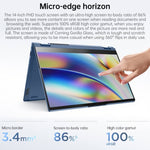윈도우 10 프로페셔널 에디션, 인텔 코어 i5-1135G7 쿼드 코어 최대 4.2GHz, WiFi 6 & 블루투스 & HDMI 지원, 미국 플러그 (블루), 요가 1JCD 코어 i5