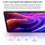 레노버 샤오신 패드 11인치 2025 5G 태블릿, 8GB+256GB, 안드로이드 15, MediaTek Dimensity 6300 옥타코어, 미국 플러그, 8GB+256GB 5G
