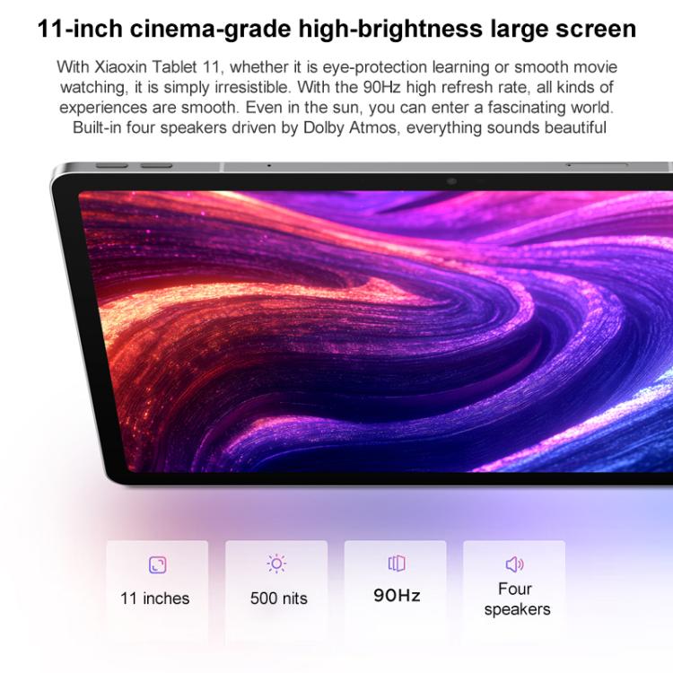레노버 샤오신 패드 11인치 2025 5G 태블릿, 8GB+256GB, 안드로이드 15, MediaTek Dimensity 6300 옥타코어, 미국 플러그, 8GB+256GB 5G