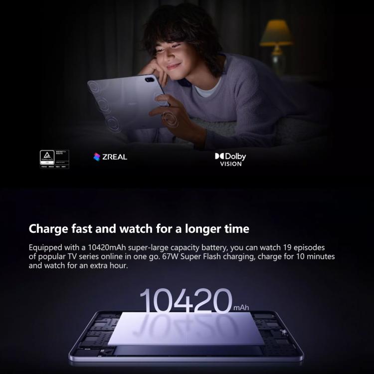 OPPO Pad 5 12.1인치 태블릿 PC, 8GB+256GB, ColorOS 16.0 MediaTek Dimensity 9400+ 옥타 코어, 8GB+256GB