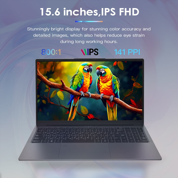 GXMO G156 15.6인치 노트북, 16GB+512GB, 윈도우 11 AMD 라이젠 7 5825U 옥타 코어, 지문 인식 잠금 해제 지원, 미국 플러그, 32GB+1TB