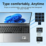 E140C 14 inch Lightweight Laptop, 8GB+256GB, Windows 11 Intel Alder Lake N100 Quad Core, US Plug, Intel N100