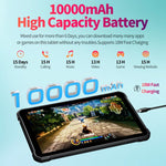 UNIWA UTAB R1040 IP67 방수 러기드 태블릿 PC, 8GB+128GB, 10.1인치 안드로이드 15 Mediatek MT8786 옥타 코어, 네트워크: 4G, 미국 플러그, UTAB R1040