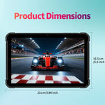 UNIWA UTAB R1040 IP67 방수 러기드 태블릿 PC, 8GB+128GB, 10.1인치 안드로이드 15 Mediatek MT8786 옥타 코어, 네트워크: 4G, 미국 플러그, UTAB R1040