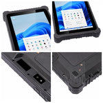 UNIWA WinPad W105 러기드 태블릿 PC, 8GB+128GB, 10.1인치 윈도우 11 프로 인텔 코어 i5-1235U, 영국 플러그, WinPad W105