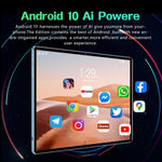 BDF P70 10.1인치 4G LTE 태블릿 PC, 6GB+128GB, 안드로이드 10 MTK6750 옥타 코어, 듀얼 SIM 지원, 유럽 플러그, 8GB+256GB, 유럽 플러그