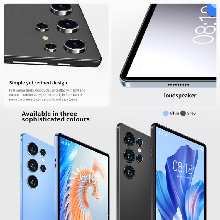 BDF H39 10.1인치 4G LTE 태블릿 PC, 4GB+64GB, 안드로이드 10 MTK6750 옥타 코어, 듀얼 SIM 지원, 미국 플러그, 6GB+128GB, 미국 플러그