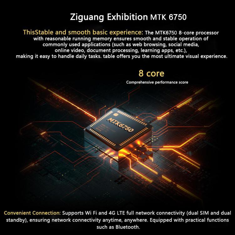 BDF Q10 10.1인치 4G LTE 태블릿 PC, 6GB+128GB, 안드로이드 10 MTK6750 옥타 코어, 듀얼 SIM 지원, 미국 플러그, 8GB+256GB