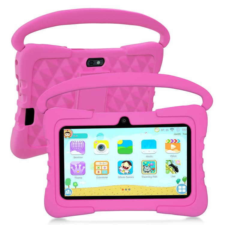 BDF K3 7 inch WiFi Kids Tablet PC with Silicone Case, 2GB+32GB, Android 8.1 MTK6735 Quad Core CPU, US Plug, 4GB+64GB