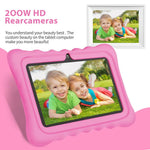 BDF T7 7인치 WiFi 키즈 태블릿 PC, 실리콘 케이스 포함, 2GB+32GB, 안드로이드 8.1 MTK6735 쿼드 코어 CPU, 미국 플러그, 4GB+64GB