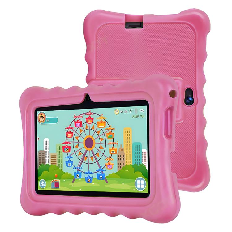 BDF T7 7인치 WiFi 키즈 태블릿 PC, 실리콘 케이스 포함, 2GB+32GB, 안드로이드 8.1 MTK6735 쿼드 코어 CPU, 미국 플러그, 4GB+64GB