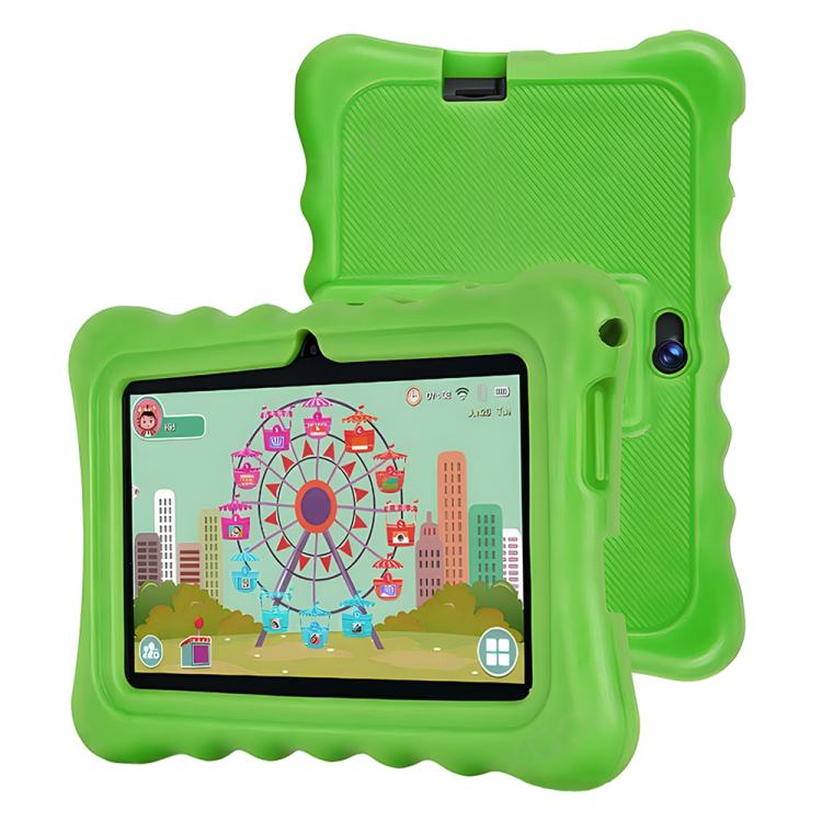 BDF T7 7인치 WiFi 키즈 태블릿 PC, 실리콘 케이스 포함, 2GB+32GB, 안드로이드 8.1 MTK6735 쿼드 코어 CPU, 미국 플러그, 4GB+64GB
