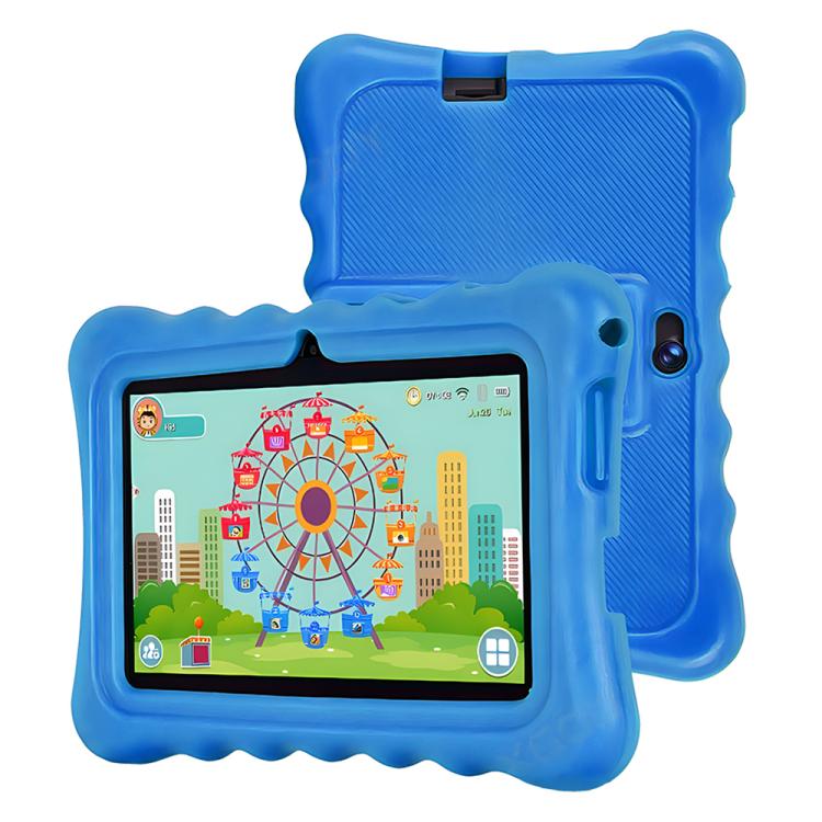 BDF T7 7인치 WiFi 키즈 태블릿 PC, 실리콘 케이스 포함, 2GB+32GB, 안드로이드 8.1 MTK6735 쿼드 코어 CPU, 미국 플러그, 4GB+64GB