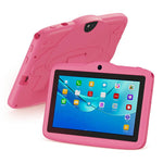 BDF 7인치 WiFi 키즈 태블릿 PC, 버섯 실리콘 케이스 포함, 1GB+16GB, 안드로이드 8.1 MTK6735 쿼드 코어 CPU, 미국 플러그, 3GB+32GB