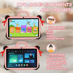 BDF 7인치 WiFi 키즈 태블릿 PC 네자 실리콘 케이스, 2GB+32GB, 안드로이드 8.1 MTK6735 쿼드 코어 CPU, 미국 플러그, 4GB+64GB