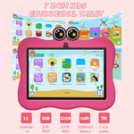 BDF 7 inch WiFi Kids Tablet PC with Crab Silicone Case, 1GB+16GB, Android 8.1 MTK6735 Quad Core CPU, US Plug, 3GB+32GB
