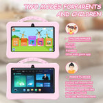 BDF 7인치 WiFi 키즈 태블릿 PC 휴대용 우주인 실리콘 케이스, 1GB+16GB, 안드로이드 8.1 MTK6735 쿼드 코어 CPU, 미국 플러그, 3GB+32GB
