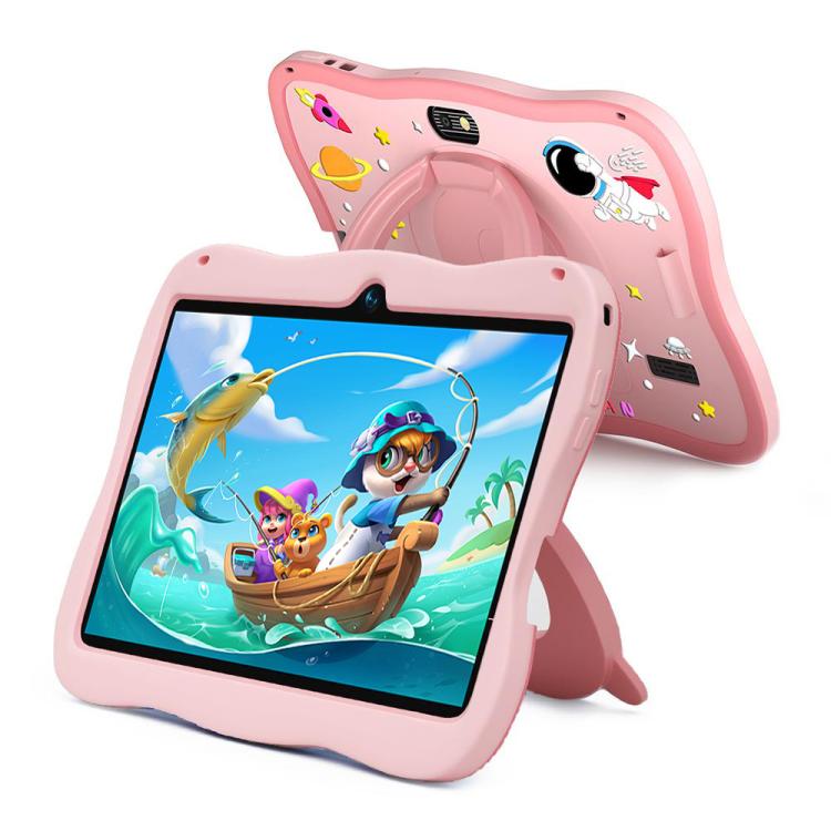 BDF 7인치 WiFi 키즈 태블릿 PC 우주인 실리콘 케이스, 2GB+32GB, 안드로이드 8.1 MTK6735 쿼드 코어 CPU, 미국 플러그, 4GB+64GB