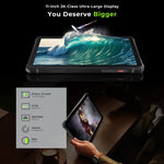 HOTWAV Tab R9 Pro IP68/IP69K 러기드 태블릿, 6GB+256GB, 11인치 Android 14 Unisoc T606 옥타 코어 4G 네트워크, 구글 플레이 포함 글로벌 버전, EU 플러그, Tab R9 Pro