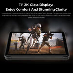 HOTWAV Tab R9 Plus IP68/IP69K 방수 방진 러기드 태블릿, 8GB+512GB, 11인치 Android 14 Unisoc T7280 옥타 코어 4G 네트워크, 글로벌 버전 구글 플레이 포함, EU 플러그, Tab R9 Plus