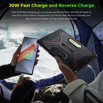 HOTWAV Tab R9 Ultra IP68/IP69K 방수 방진 러기드 태블릿, 8GB+512GB, 11인치 Android 15 Unisoc T8200 옥타 코어 5G 네트워크, 글로벌 버전 구글 플레이 포함, EU 플러그, Tab R9 Ultra