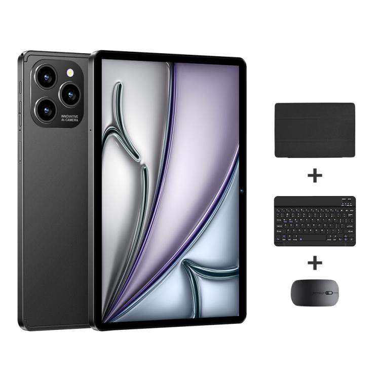 Pad 8 Pro 10.1인치 4G LTE 태블릿 PC 콤보 세트, 4GB+32GB, Android 10 MT6755 옥타 코어, 키보드 / 마우스 / 가죽 케이스 포함, US 플러그, US 플러그