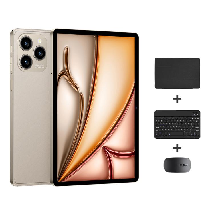 Pad 8 Pro 10.1인치 4G LTE 태블릿 PC 콤보 세트, 4GB+32GB, Android 10 MT6755 옥타 코어, 키보드 / 마우스 / 가죽 케이스 포함, EU 플러그, EU 플러그