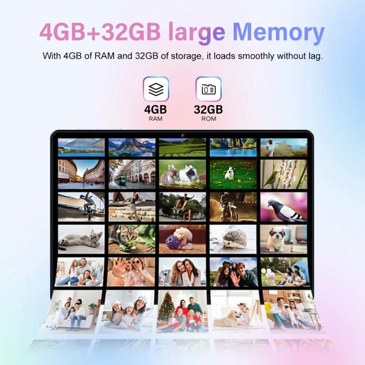 Pad 8 Pro 10.1인치 4G LTE 태블릿 PC 콤보 세트, 4GB+32GB, Android 10 MT6755 옥타 코어, 키보드 / 마우스 / 가죽 케이스 포함, EU 플러그, EU 플러그