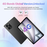 Pad 8 Pro 10.1인치 4G LTE 태블릿 PC 콤보 세트, 4GB+32GB, Android 10 MT6755 옥타 코어, 키보드 / 마우스 / 가죽 케이스 포함, EU 플러그, EU 플러그