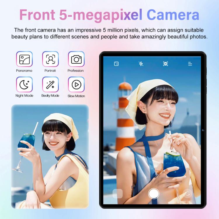 Pad 8 Pro 10.1인치 4G LTE 태블릿 PC 콤보 세트, 4GB+32GB, Android 10 MT6755 옥타 코어, 키보드 / 마우스 / 가죽 케이스 포함, EU 플러그, EU 플러그