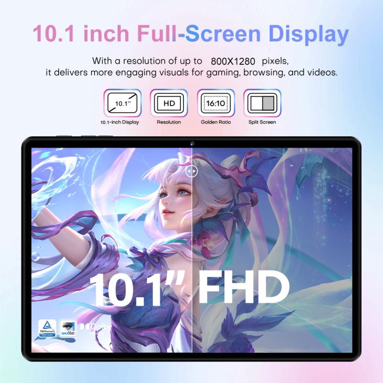 Pad 8 Pro 10.1인치 4G LTE 태블릿 PC 콤보 세트, 4GB+32GB, Android 10 MT6755 옥타 코어, 키보드 / 마우스 / 가죽 케이스 포함, AU 플러그, AU 플러그