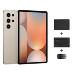 Pad 9 Pro 10.1인치 4G LTE 태블릿 PC 콤보 세트, 4GB+32GB, Android 10 MT6755 옥타 코어, 키보드 / 마우스 / 가죽 케이스 포함, US 플러그, US 플러그