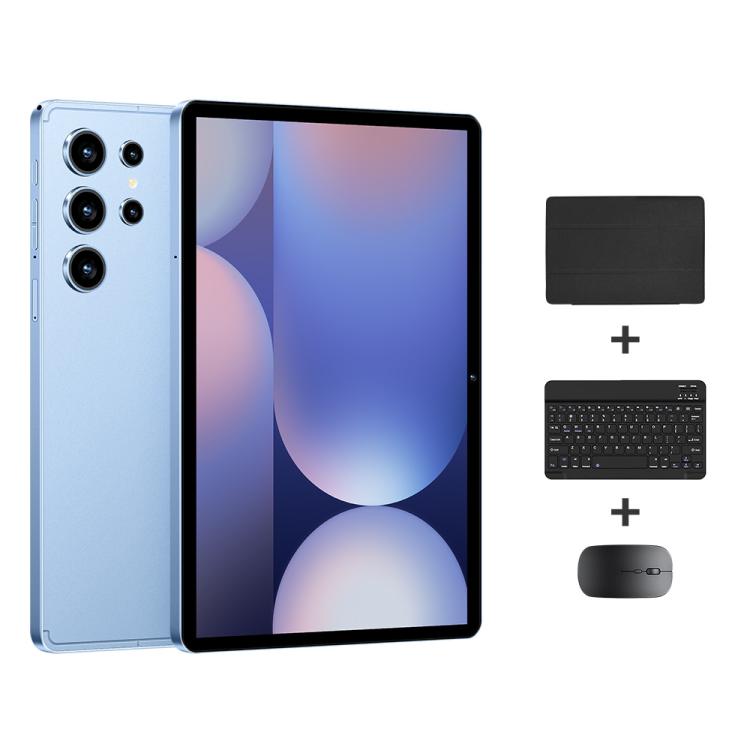Pad 9 Pro 10.1인치 4G LTE 태블릿 PC 콤보 세트, 4GB+32GB, Android 10 MT6755 옥타 코어, 키보드 / 마우스 / 가죽 케이스 포함, US 플러그, US 플러그