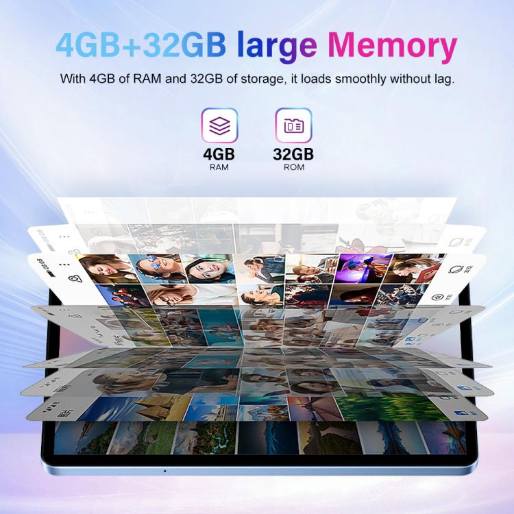 Pad 9 Pro 10.1인치 4G LTE 태블릿 PC 콤보 세트, 4GB+32GB, Android 10 MT6755 옥타 코어, 키보드 / 마우스 / 가죽 케이스 포함, US 플러그, US 플러그