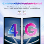 Pad 9 Pro 10.1인치 4G LTE 태블릿 PC 콤보 세트, 4GB+32GB, Android 10 MT6755 옥타 코어, 키보드 / 마우스 / 가죽 케이스 포함, US 플러그, US 플러그