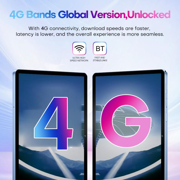 Pad 9 Pro 10.1인치 4G LTE 태블릿 PC 콤보 세트, 4GB+32GB, Android 10 MT6755 옥타 코어, 키보드 / 마우스 / 가죽 케이스 포함, US 플러그, US 플러그