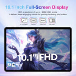 Pad 9 Pro 10.1인치 4G LTE 태블릿 PC 콤보 세트, 4GB+32GB, Android 10 MT6755 옥타 코어, 키보드 / 마우스 / 가죽 케이스 포함, US 플러그, US 플러그