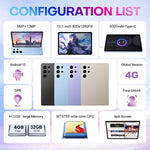 Pad 9 Pro 10.1인치 4G LTE 태블릿 PC 콤보 세트, 4GB+32GB, Android 10 MT6755 옥타 코어, 키보드 / 마우스 / 가죽 케이스 포함, EU 플러그, EU 플러그