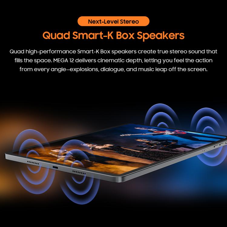 Blackview MEGA 12 태블릿 PC, 12GB+256GB, 12.2인치 안드로이드 16 MediaTek Dimensity 7200 옥타 코어, 네트워크: 5G, 구글 플레이 포함 글로벌 버전