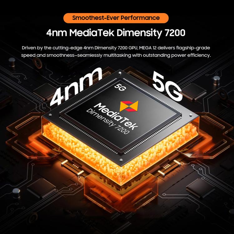 Blackview MEGA 12 태블릿 PC, 12GB+256GB, 12.2인치 안드로이드 16 MediaTek Dimensity 7200 옥타 코어, 네트워크: 5G, 구글 플레이 포함 글로벌 버전