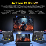 Blackview Active 12 Pro 5G 러기드 태블릿, 12GB+256GB, 11인치 Android 15 Dimensity 7300 옥타 코어, 구글 플레이 포함 글로벌 버전, 12GB+256GB