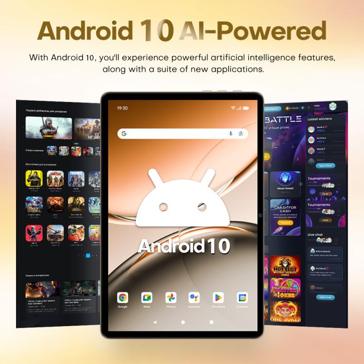 Pad 8 Ultra 10.1인치 3G 전화 통화 태블릿 PC, 3GB+32GB, Android 10 MTK6755 옥타 코어, EU 플러그, EU 플러그
