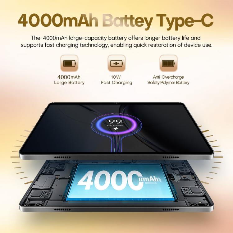 Pad 8 Ultra 10.1인치 3G 전화 통화 태블릿 PC, 3GB+32GB, Android 10 MTK6755 옥타 코어, AU 플러그, AU 플러그