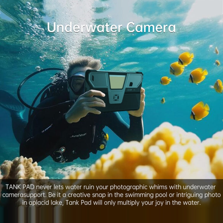 Unihertz 8849 Tank Pad 러기드 태블릿 PC & 프로젝터, 16GB+512GB, 10.95인치 Android 14 Dimensity 8200 옥타 코어 5G 네트워크, EU 플러그, Tank Pad 5G 네트워크