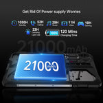 Unihertz 8849 Tank Pad 러기드 태블릿 PC & 프로젝터, 16GB+512GB, 10.95인치 Android 14 Dimensity 8200 옥타 코어 5G 네트워크, EU 플러그, Tank Pad 5G 네트워크