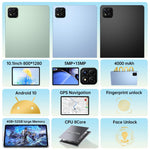 Pad 7 Pro 10.1인치 4G LTE 태블릿 PC, 4GB+32GB, 안드로이드 10 MTK6755 옥타 코어, AU 플러그, AU 플러그