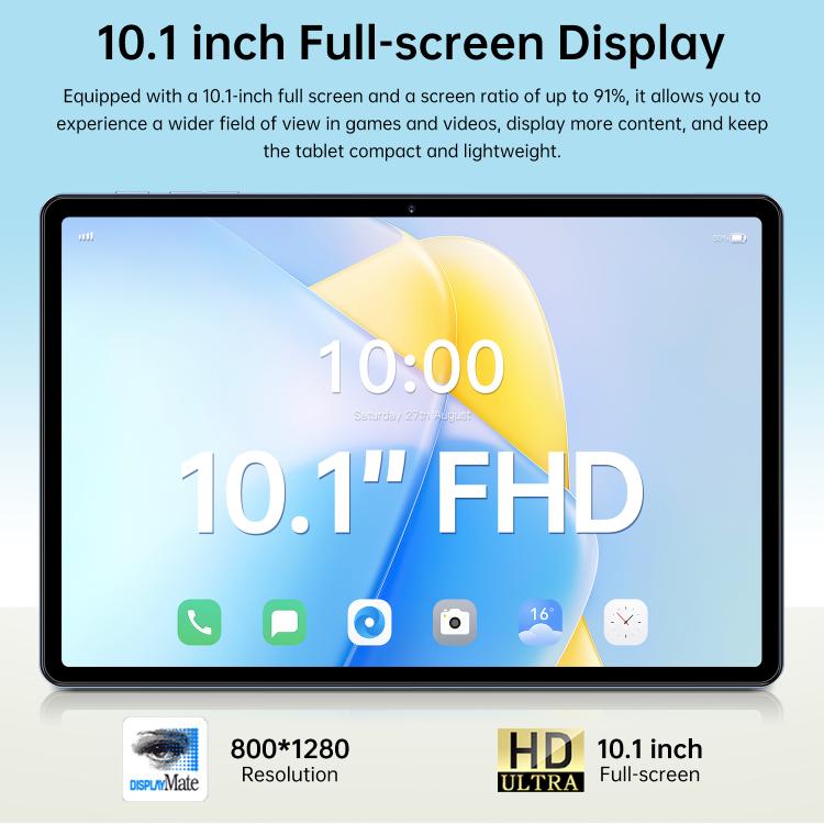 Pad 7 Pro 10.1인치 4G LTE 태블릿 PC, 4GB+32GB, 안드로이드 10 MTK6755 옥타 코어, AU 플러그, AU 플러그