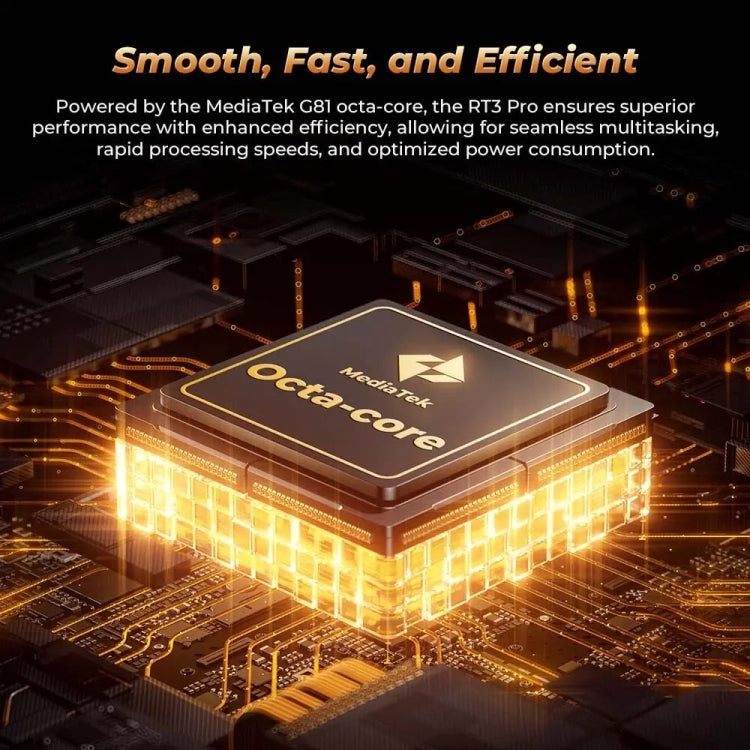 OUKITEL RT3 Pro 4G 네트워크 IP68/IP69K 러기드 태블릿, 4GB+128GB, 8.0인치 Android 14 MediaTek G81 옥타 코어 듀얼 SIM 지원, EU 플러그, RT3 Pro 4GB+128GB