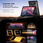 OUKITEL RT9 4G 네트워크 IP68/IP69K 러기드 태블릿, 6GB+256GB, 11인치 Android 14 Unisoc T606 옥타 코어 듀얼 SIM 지원, EU 플러그, RT9 6GB+256GB